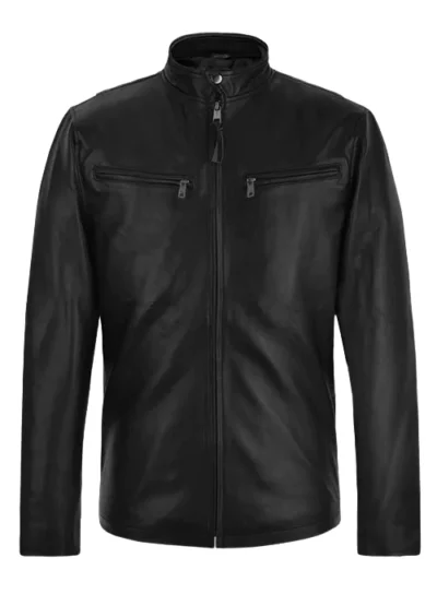Ionic Black Leather Jacket