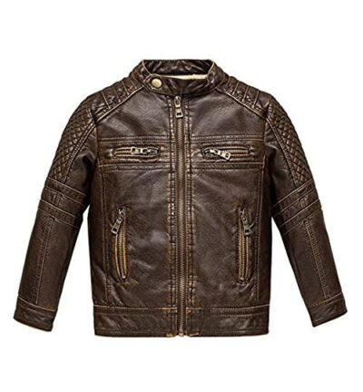 Budermmy Kids Faux Leather Jacket