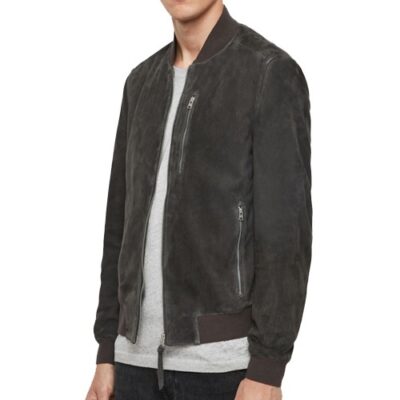 Kemble Suede Bomber Jacket