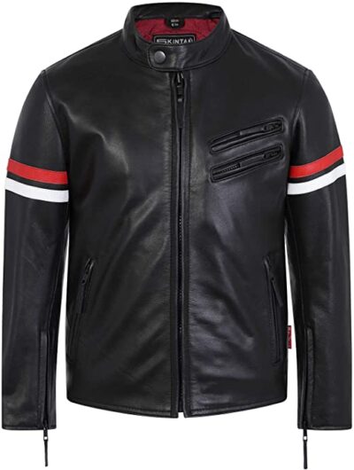 Skintan Childrens Leather Motorcycle Jacket - Kane
