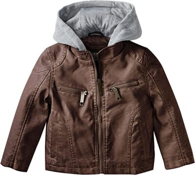 Urban Republic Little Boys' Garment Dyed Faux Leather Jacket