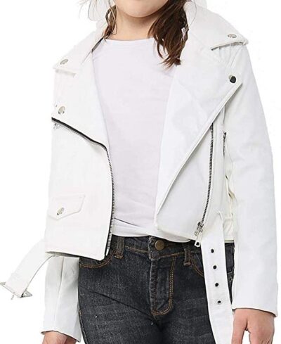 A2Z 4 Kids Kids Girls Jackets Fashion Zip Up Biker Belted Coat - PU Leather Jacket 774