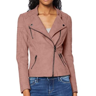 ONLY Women's Onlava Faux Leather Biker OTW Noos Jacket