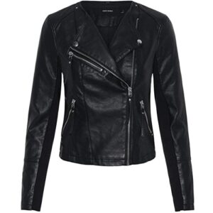 Vero Moda Women’s Short Faux Leather Jacket