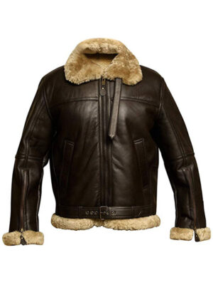 Men B3 Brown Shearling jacket