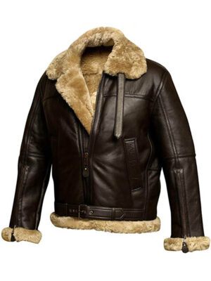 Men B3 Brown Shearling jacket