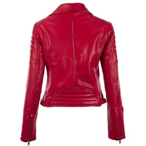 Aviatrix Women's Real Leather Fitted Fashion Jacket (K014)