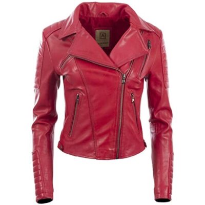 Aviatrix Women's Real Leather Fitted Fashion Jacket (K014)