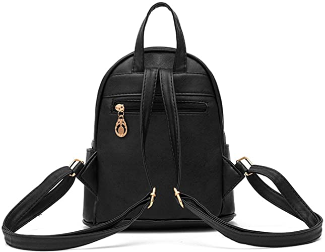 Bags for Girls Bowknot Cute Leather Shouder Bag Mini Backpack Purse for Women Schoolbag College