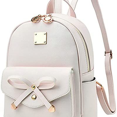 Cute Backpack Bags For Girls Bowknot Cute Leather Shouder Bag Mini
