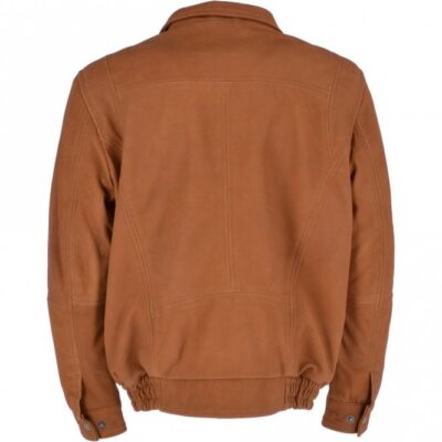 Baptiste: Men's Leather Jacket Brandy