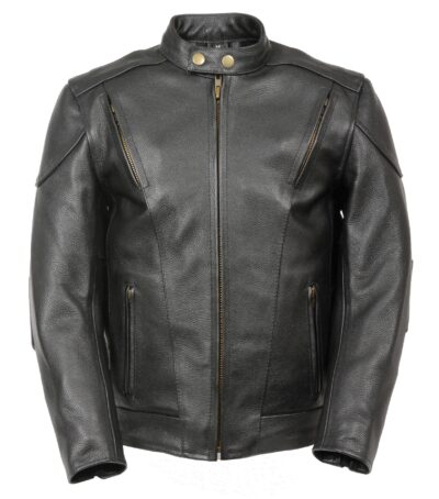 Campbell Boy's Biker Genuine Leather Jacket