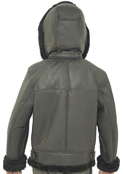 Cavill Kid's Fur Bomber Shearling Jacket