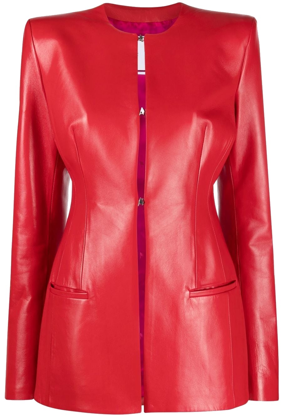 Chung Women's Red Leather Jacket