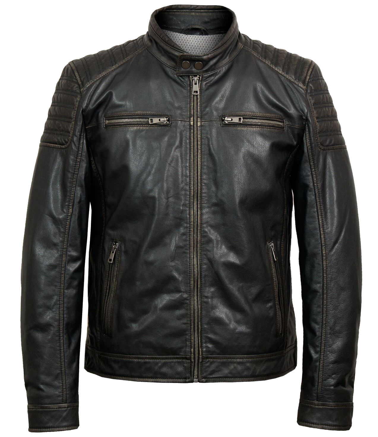 Colin Men's Vintage Brown Leather Jacket