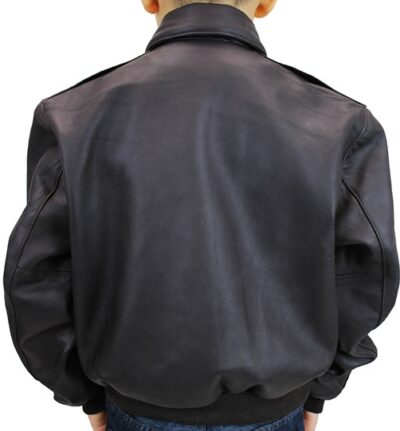 Curry Kid's Bomber Leather Jacket