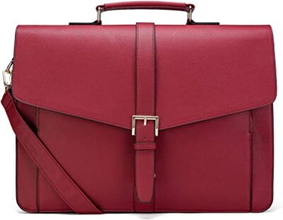 Estarer Laptop Handbag for Women 15.6" PU Leather Satchel Briefcase for Work Office
