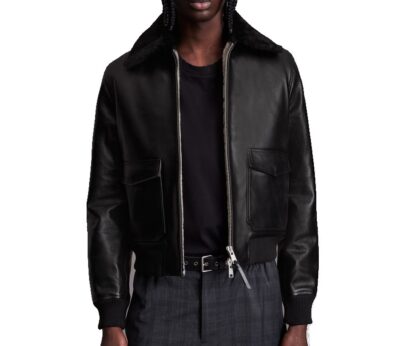 GEORGE SHEARLING AVIATOR JACKET