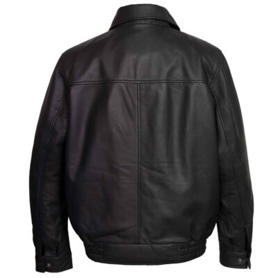 Helsinki: Men’s Black Leather Blouson Jackets