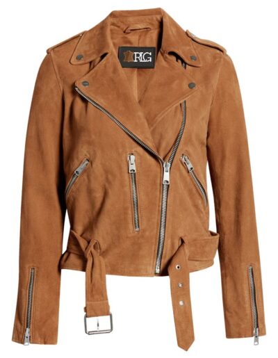 Hochul Women's Suede Biker Jacket