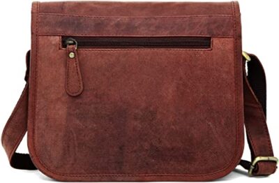 J. Wilson London Messenger Bag Women Leather Flapover 5 litres