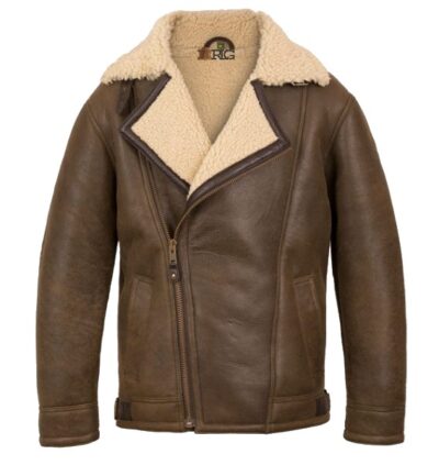 Latva Men’s Shearling Sheepskin Leather Flying Jackets
