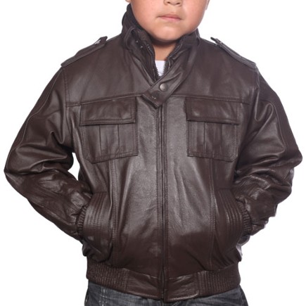 Lavine Boy's Soft Nappa Leather Jacket
