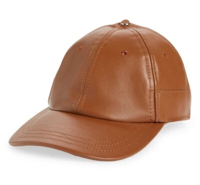 Men's Leather Baseball Cap