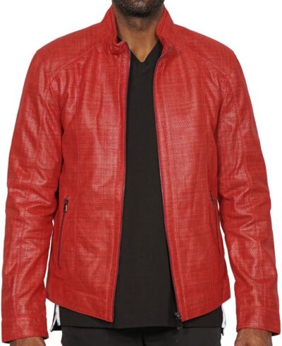 Men's Red Leathers Jacket