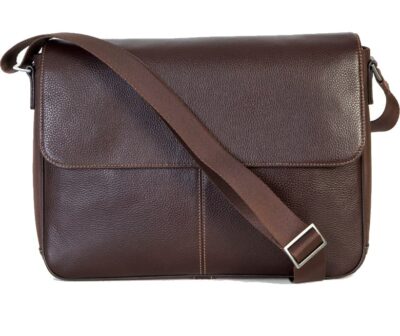 Perry: Men's Crossbody Laptop Leather Bag