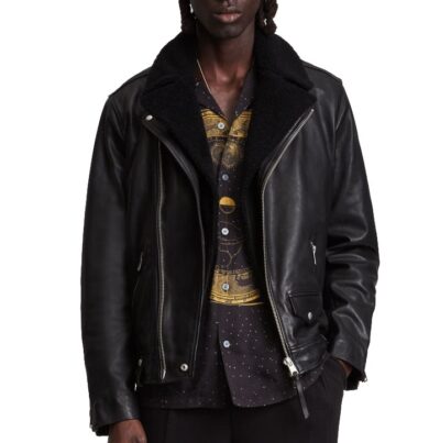 RIGA SHEARLING LEATHERS BIKER JACKET