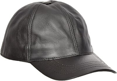 Real Leather Baseball Cap Adjustable Sports Casual Plain Summer Winter Hat