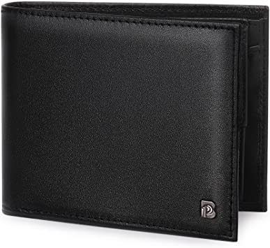Real Leather Men's Wallet with Coin Pocket and RFID Blocking