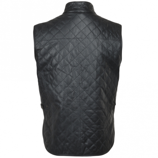 Royal Men's Gilets Diamond Quilted Leather