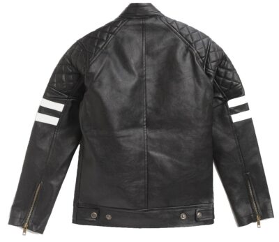 Sarajevo Boy's Quilted Biker Leather jacket