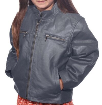 Seydoux Kid's Soft Nappa Leather Jacket