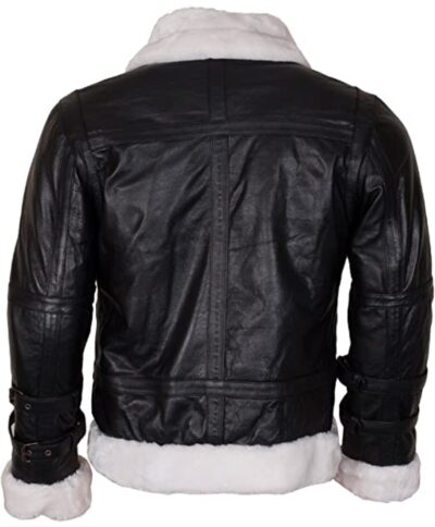 Unicorn Womens Sheepskin Flying Jacket - Brown and Cream - 'Air Force' Aviator Leather Coat #CF