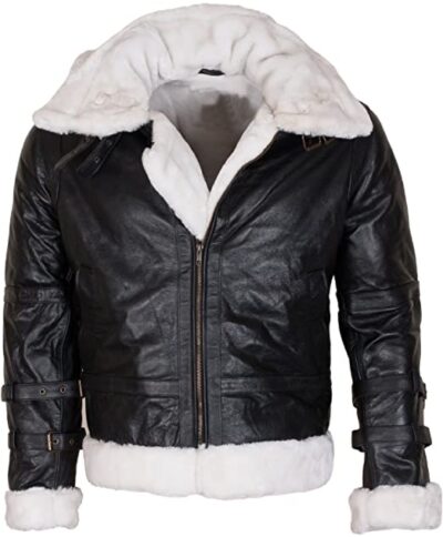 Unicorn Womens Sheepskin Flying Jacket - Brown and Cream - 'Air Force' Aviator Leather Coat #CF