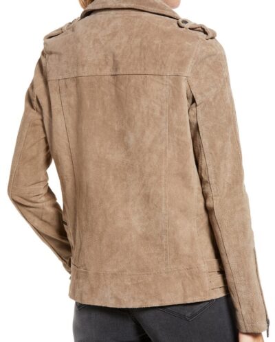 Vilnius Women's Suede Moto Jacket