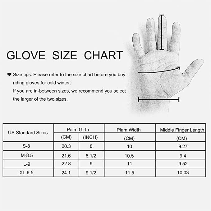 Winter Genuine Leather Black Gloves for Men Driving Cycling Dress Real Sheepskin Leather with Soft Fleece Lined Gloves