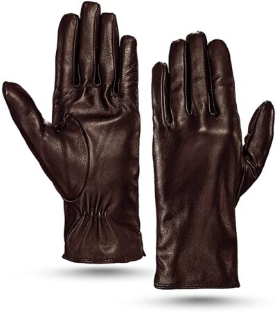 Womens-Winter-Leather-Gloves-Warm-Cashmere-Lined-Touchscreen-Driving-Sheepskin-Gloves