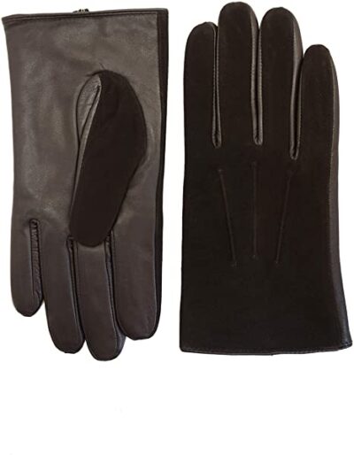 YISEVEN Men Touchscreen Sheepskin Suede Leather Gloves
