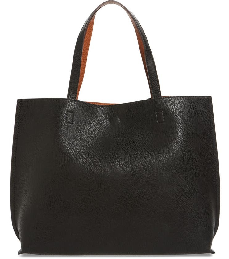 yu nan Women's Reversible Faux Leather Bag