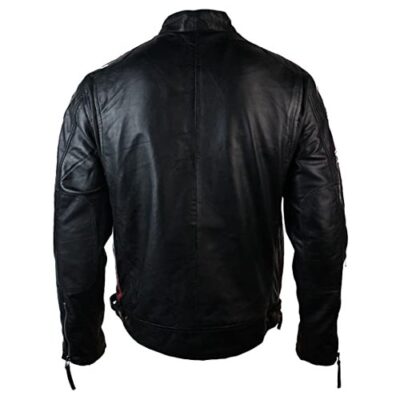 AVIATRIX MEN’S CLASSIC RETRO BIKER LEATHER JACKET