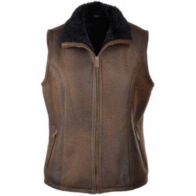 ALYSSA: WOMEN’S LEATHER GILET