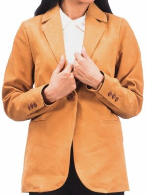 Andreja: Women's Leather Blazer