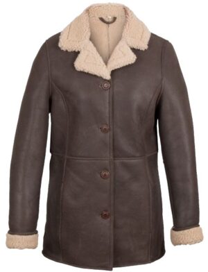 Basinger: Women's Sheepskin Leather Coat