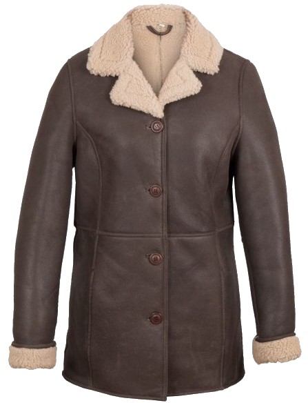 Basinger Women's Sheepskin Leather Coat