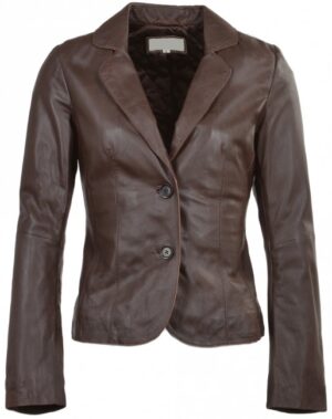 Brisbane: Women's Leather Blazer