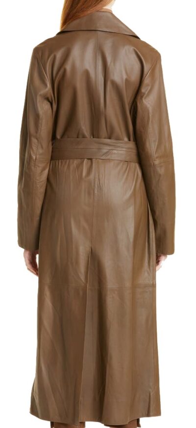 Brittany: Women's Leather Trench Coat